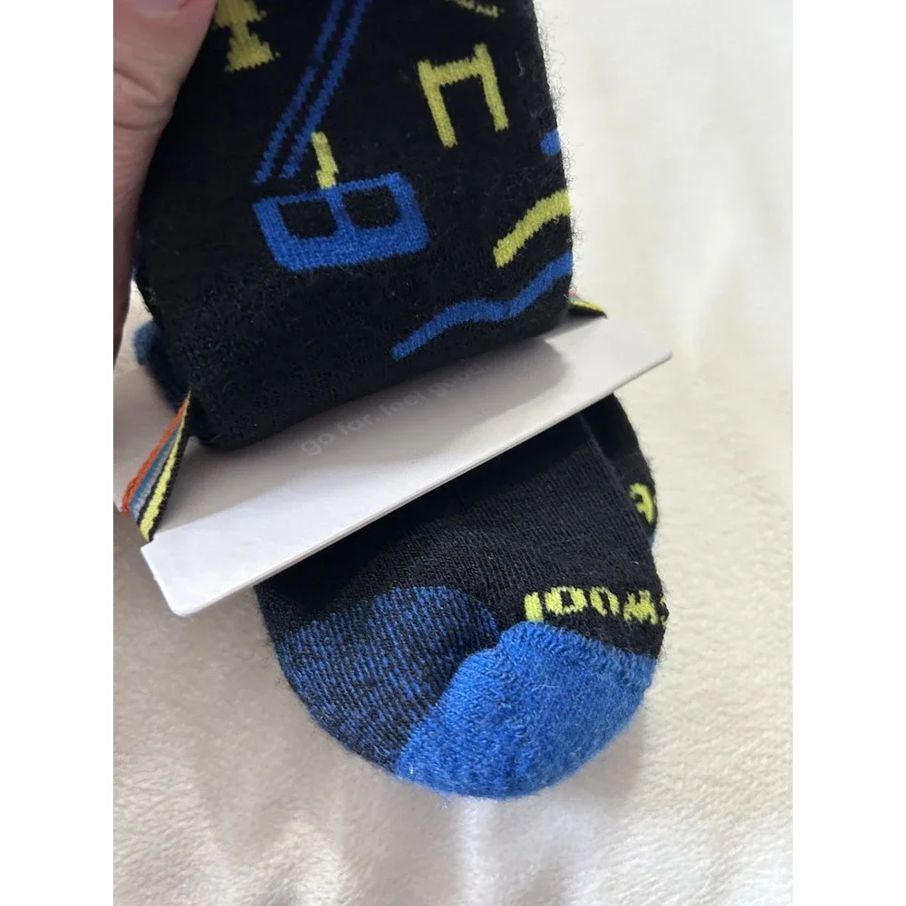 Smartwool Kids Wintersport Full Cushion Over the Calf Socks Black Size MD (C9)